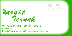 margit ternak business card